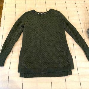 Dark Olive Athleta Honeycomb Sweater S